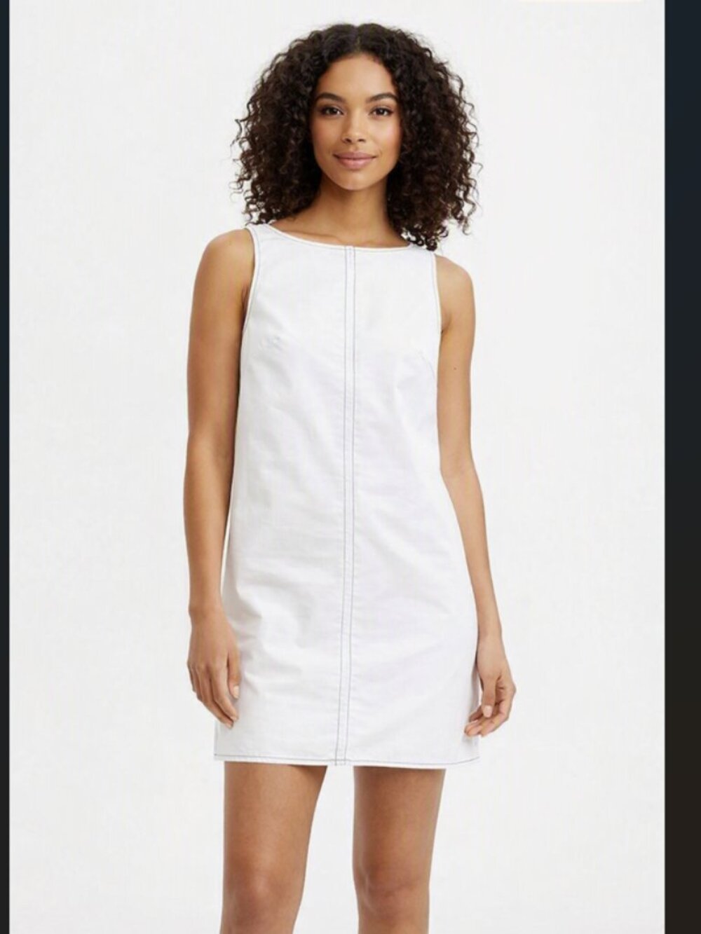 NWT White J.Crew Billie dress 100% cotton double poplin side zip size 8 & 10